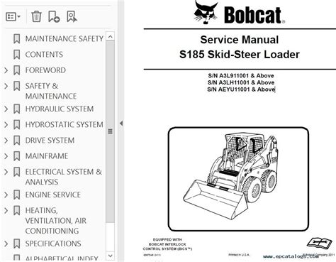 bobcat skid steer s185 specs|s185 bobcat specs manual.